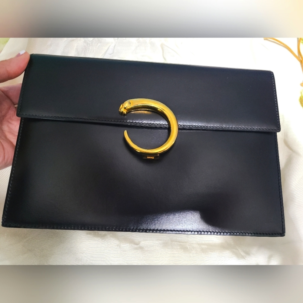 Cartier Black Panthère Clutch